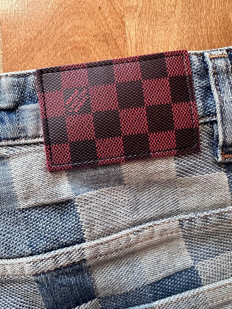 Louis Vuitton x Pharrell Damier Denim Skate Pants SS2024 Size 32