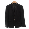Dolce & Gabbana GOLD Wool Tailored Blazer Silver Buttons Black Size 48