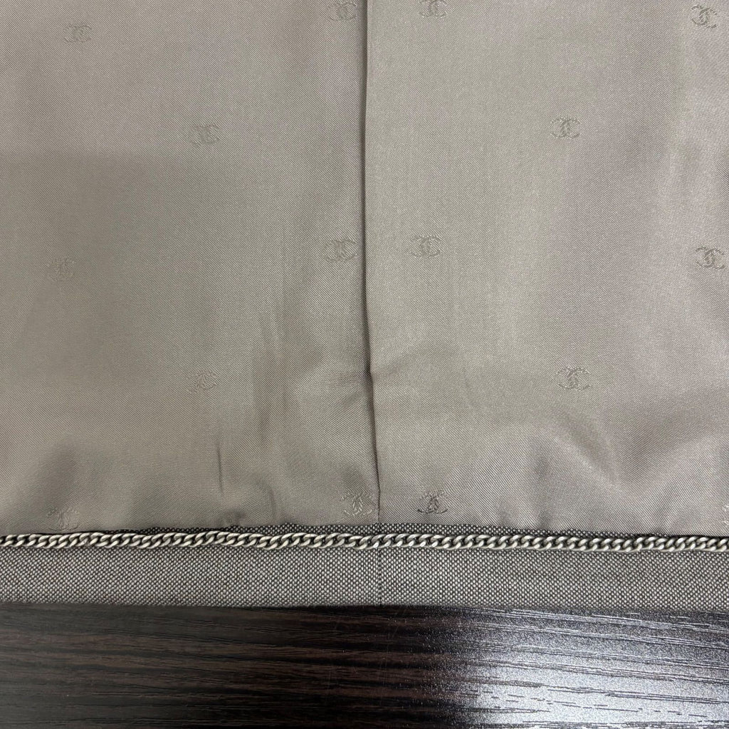 CHANEL Jacket & Pants Suit Setup Grey Size 36