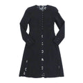 Chanel Vintage CC Mark Long Jacket Black Size 34