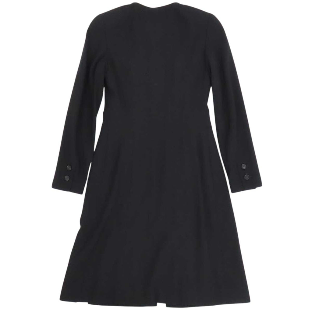 Chanel Vintage CC Mark Long Jacket Black Size 34