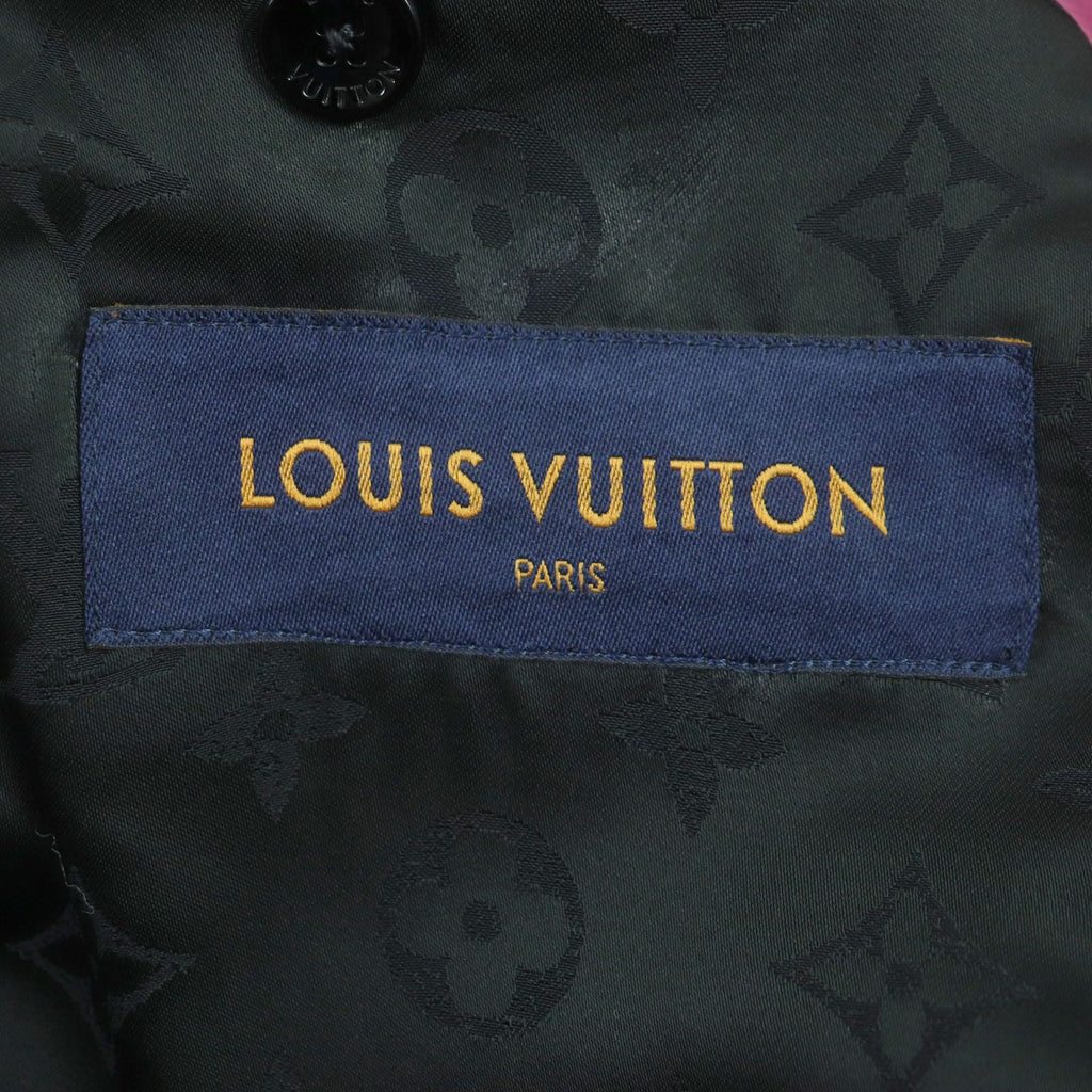 Louis Vuitton 2021 Madras Check Monogram Chester Coat Pink Multi Size 48