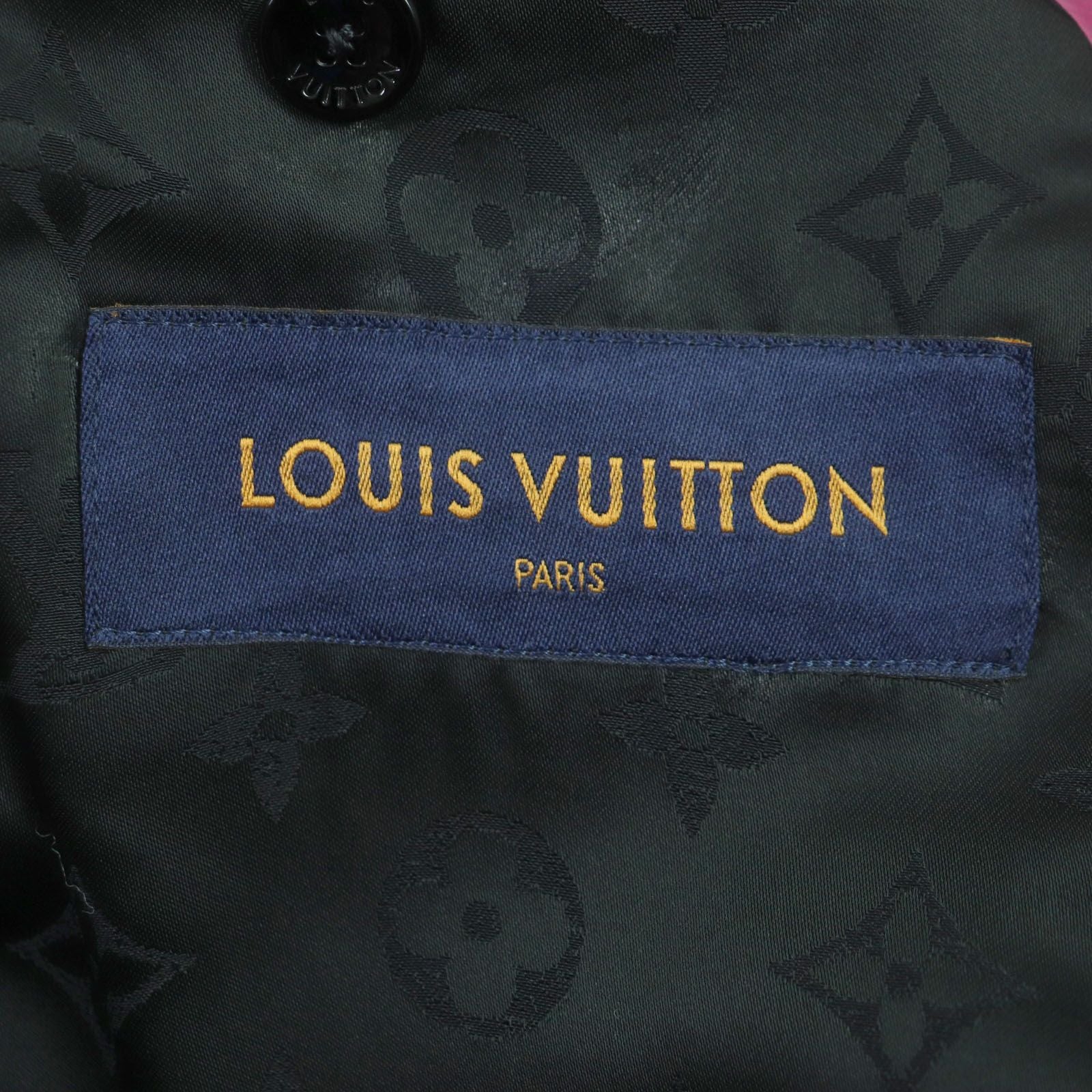 Louis Vuitton 2021 Madras Check Monogram Chester Coat Pink Multi Size 48