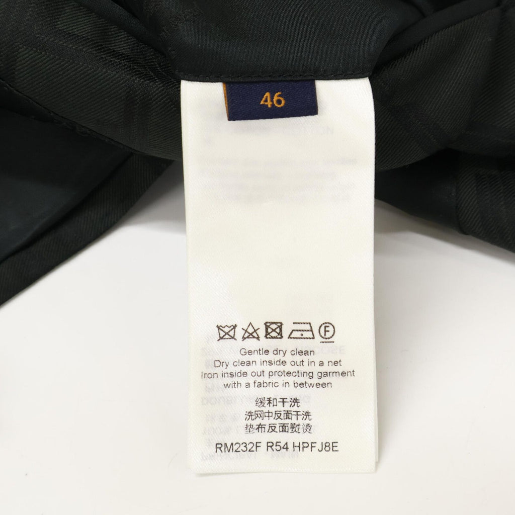Louis Vuitton 2023 Logo All-Over Wool 2-Button Single Breasted Setup Jacket 46 / Trousers 38