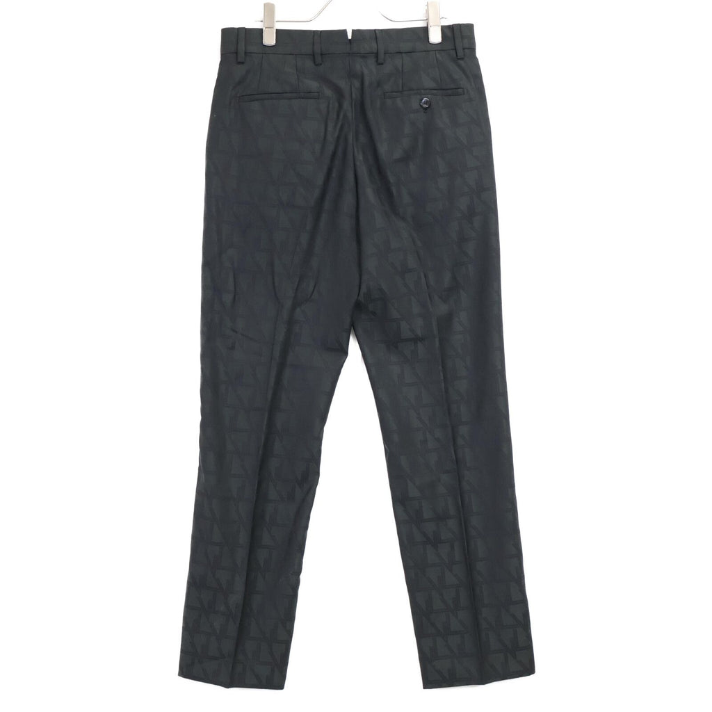 Louis Vuitton 2023 Logo All-Over Wool 2-Button Single Breasted Setup Jacket 46 / Trousers 38