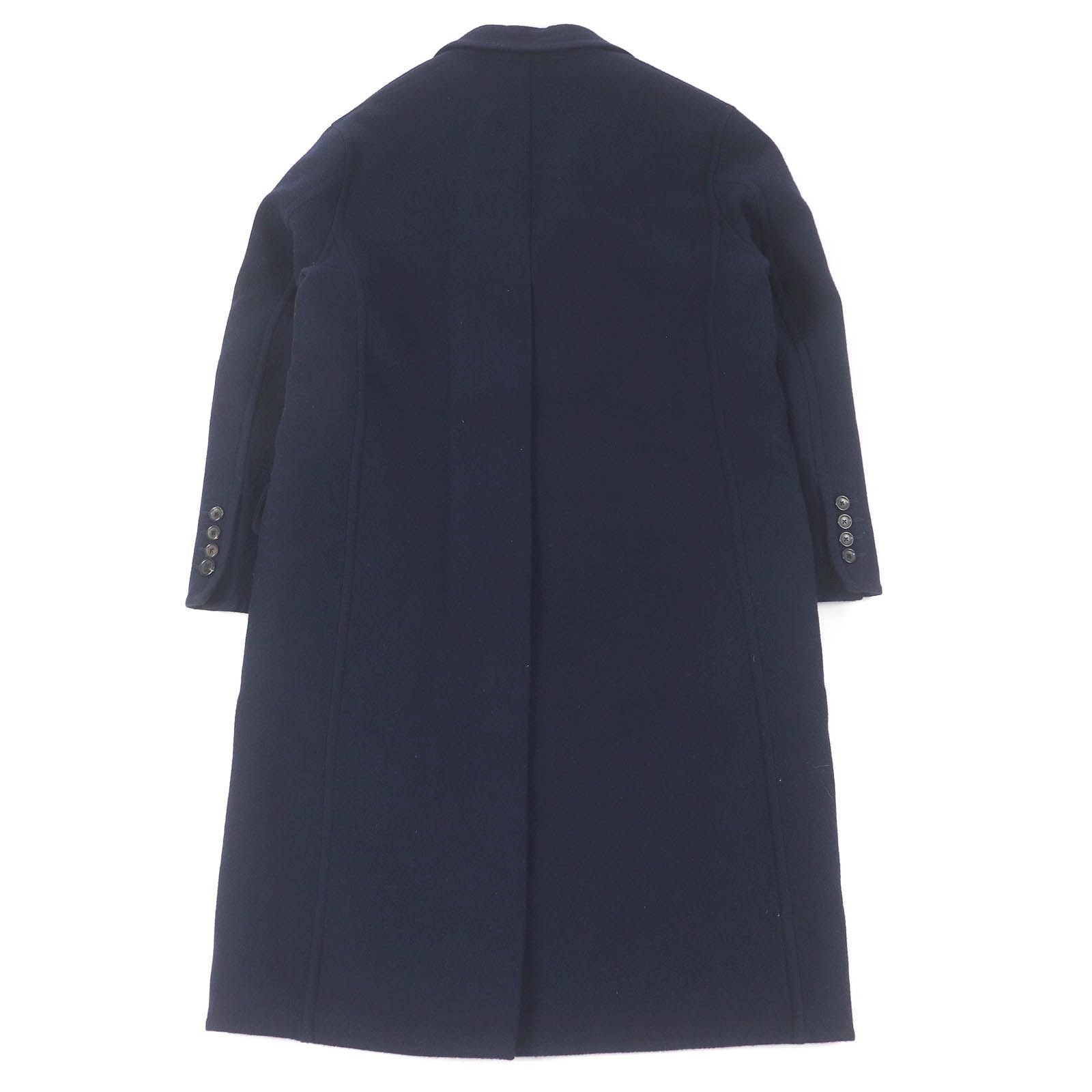 Louis Vuitton 22AW Monogram Lining Chester Coat Navy Size 44