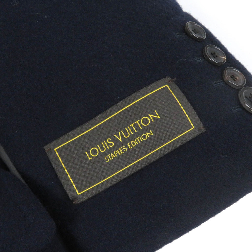 Louis Vuitton 22AW Monogram Lining Chester Coat Navy Size 44