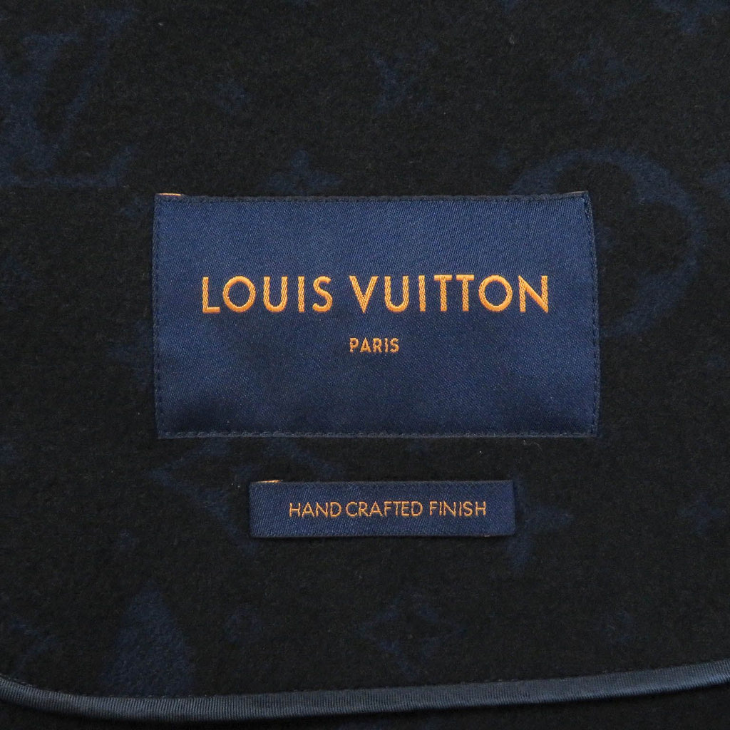Louis Vuitton 22AW Monogram Lining Chester Coat Navy Size 44