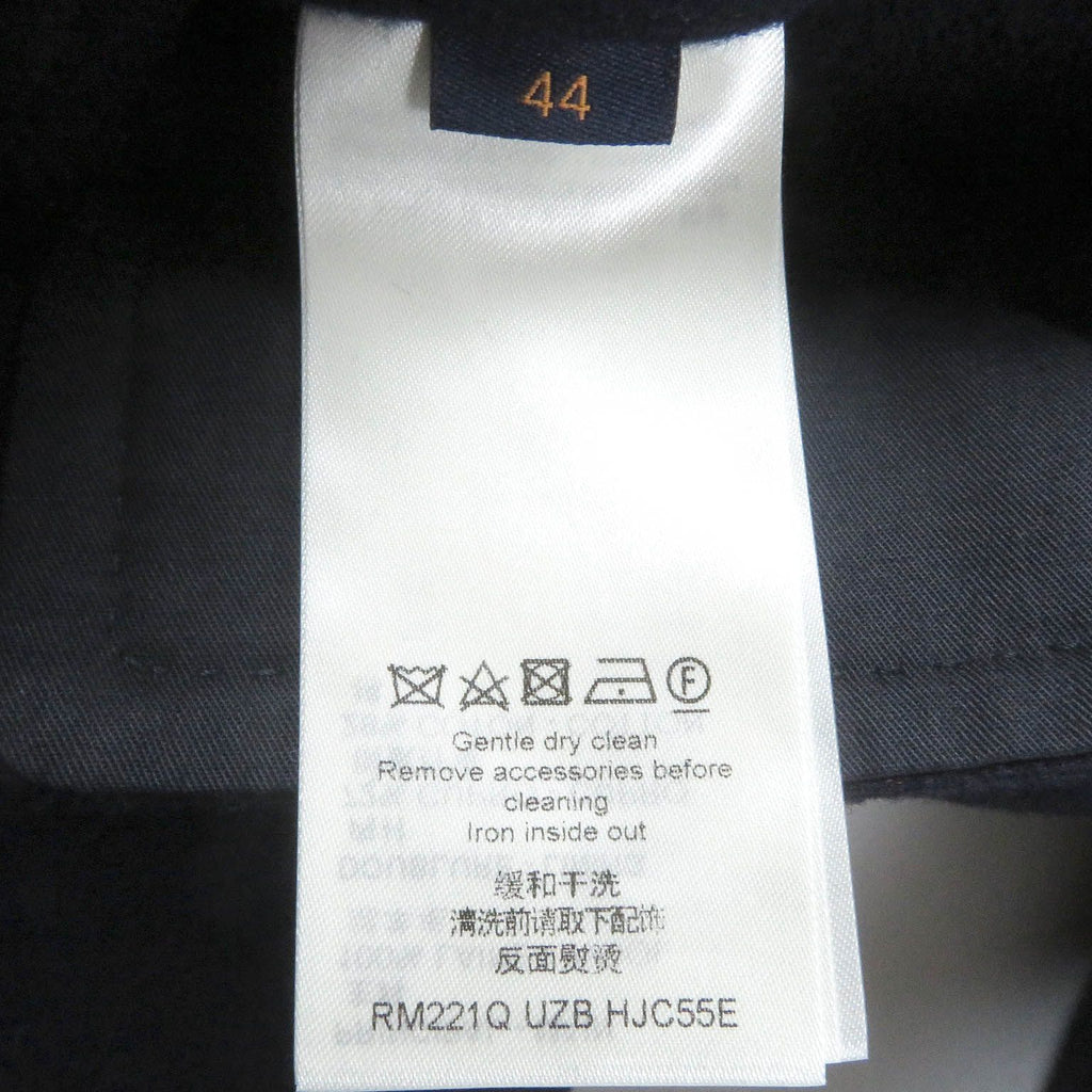 Louis Vuitton 22AW Monogram Lining Chester Coat Navy Size 44