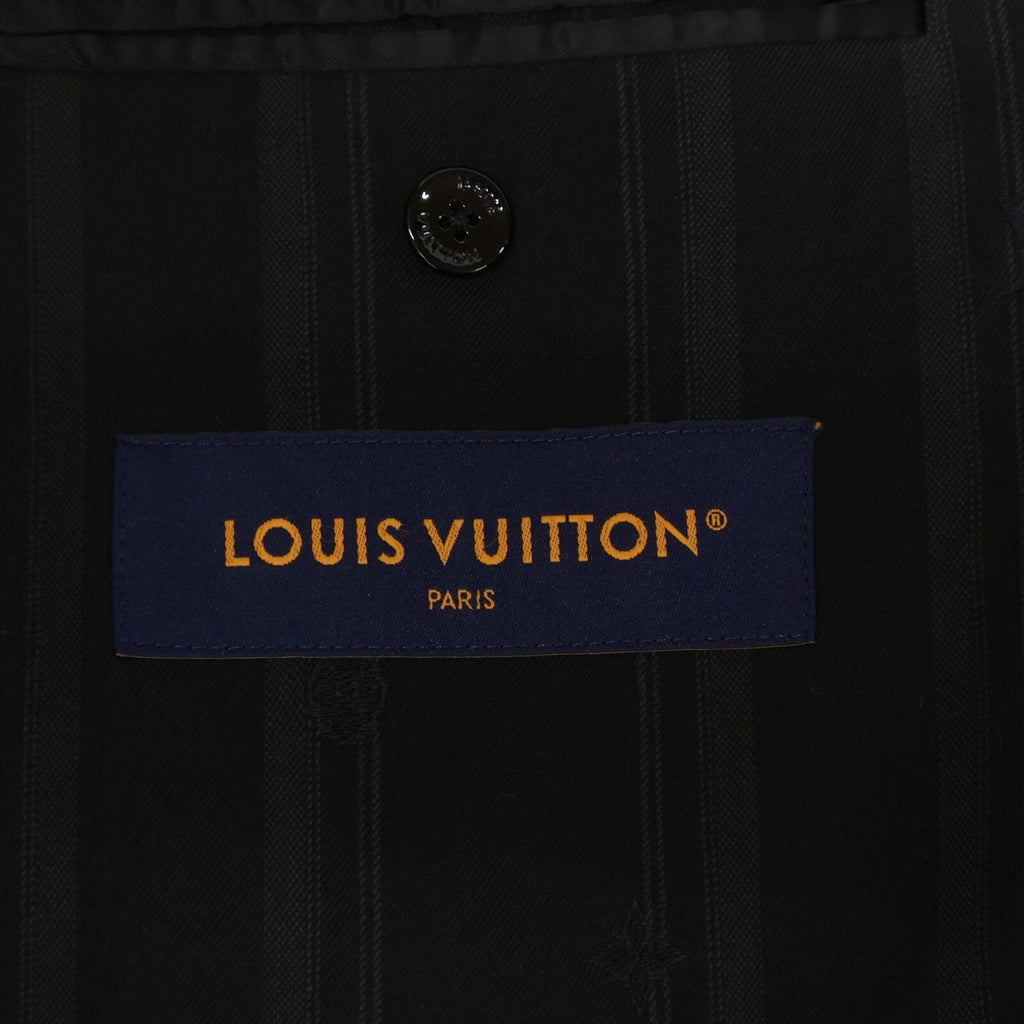 Louis Vuitton 2024 Monogram x Stripe Wool 2-Button Single Breasted Setup Suit Jacket Pants Size 46