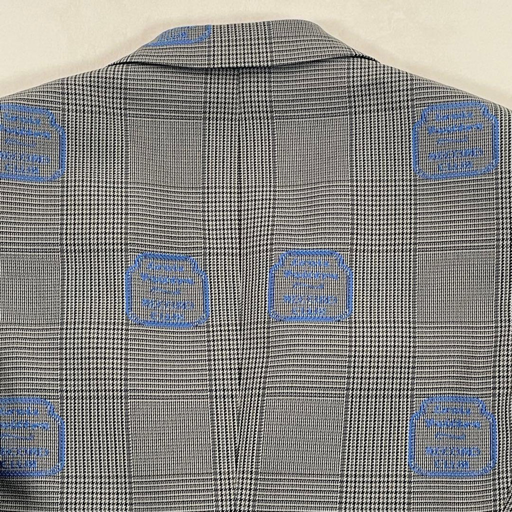 Louis Vuitton Setup Suit Glen Check Record Club Embroidery Size 46