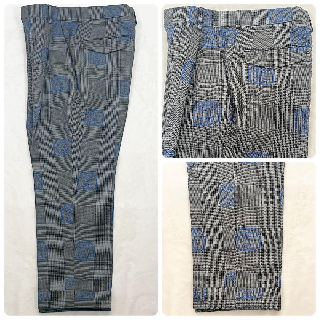 Louis Vuitton Setup Suit Glen Check Record Club Embroidery Size 46