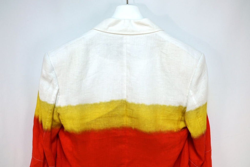 NWT LOEWE Stripes Single Breasted Linen Jacket Size 44