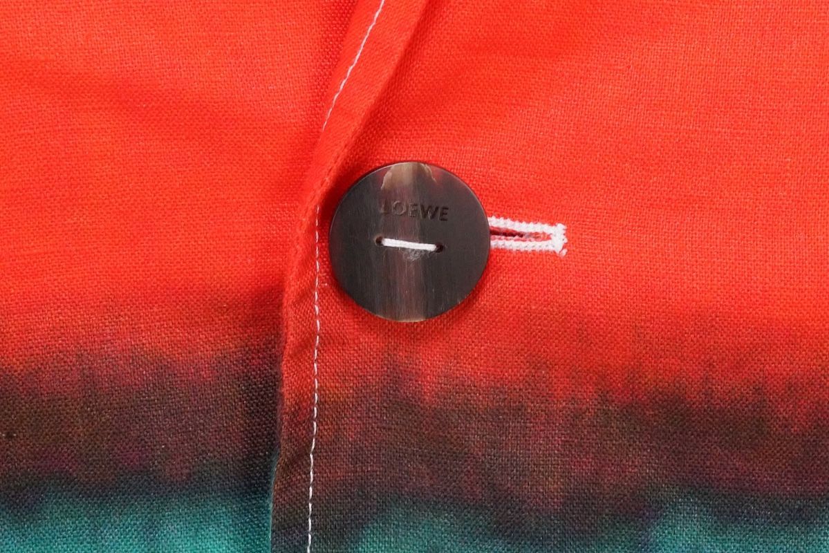 NWT LOEWE Stripes Single Breasted Linen Jacket Size 44