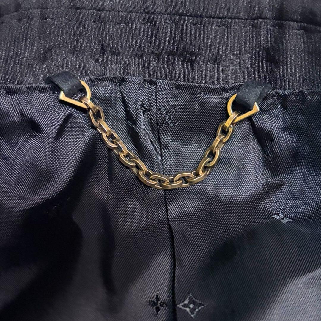 Louis Vuitton Tuxedo Setup Suit Jacket Pants Marble Monogram Navy Size 44/36