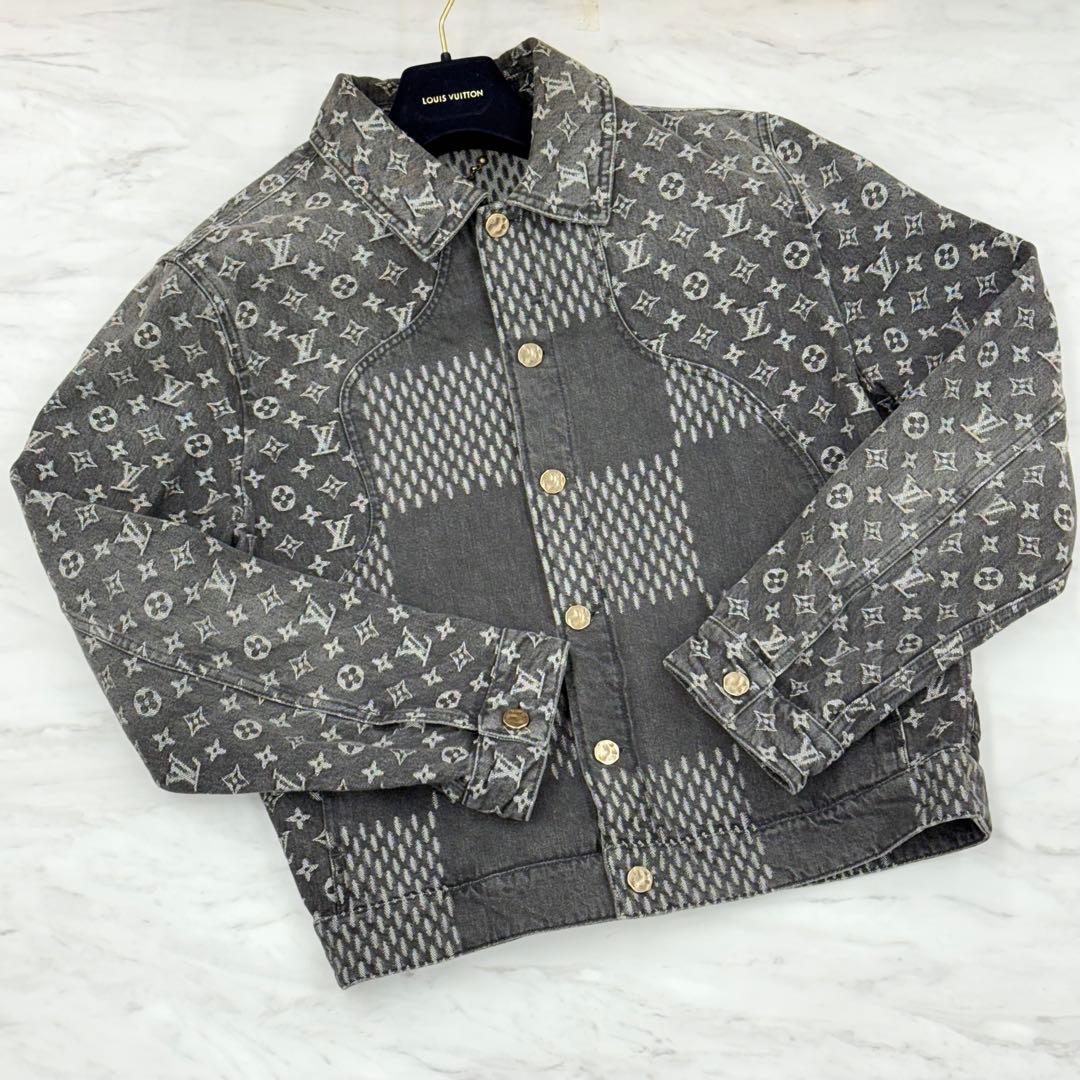 Louis Vuitton × NIGO Monogram Denim Jacket Size 48