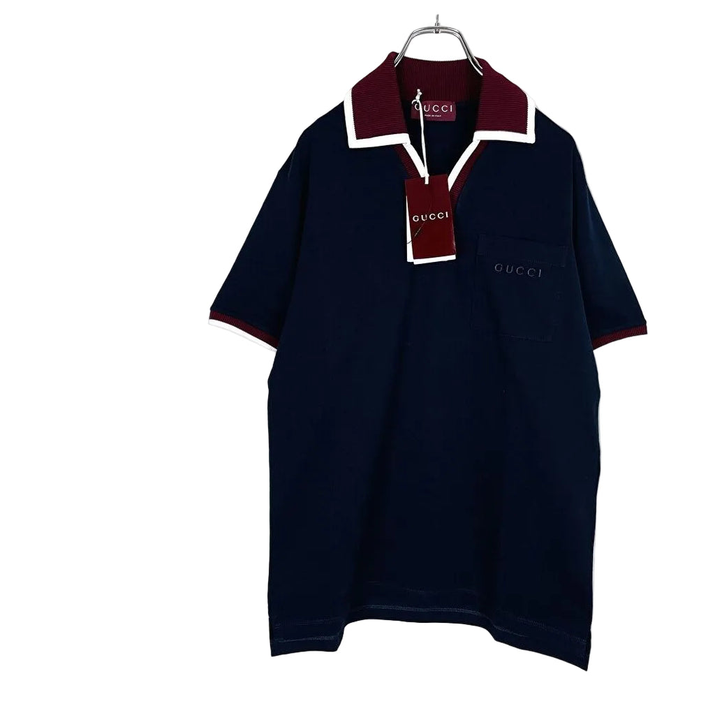 Gucci 2025 Embossed Logo Cotton Piqué Polo Shirt