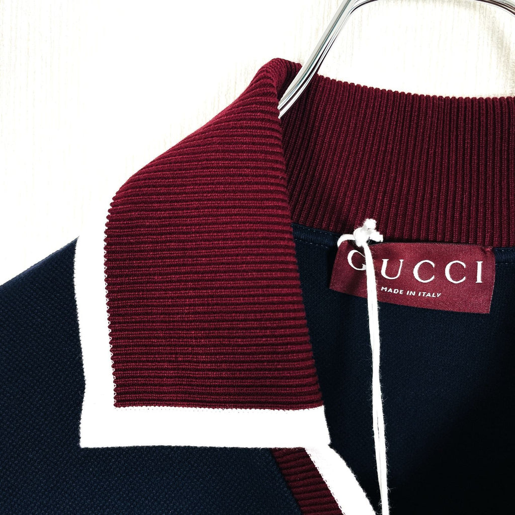 Gucci 2025 Embossed Logo Cotton Piqué Polo Shirt