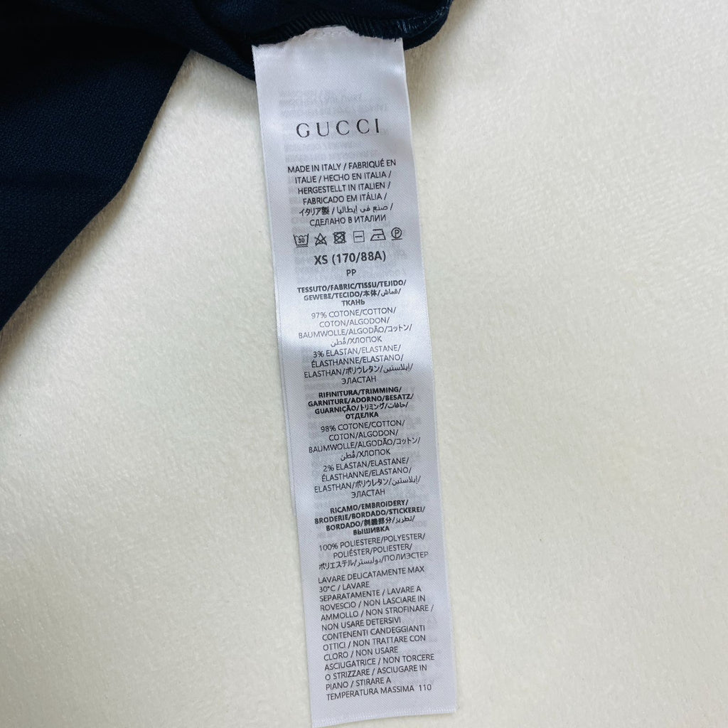 Gucci 2025 Embossed Logo Cotton Piqué Polo Shirt