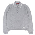 Gucci 25AW Wool Knit Long Sleeve Polo Shirt Grey Size M
