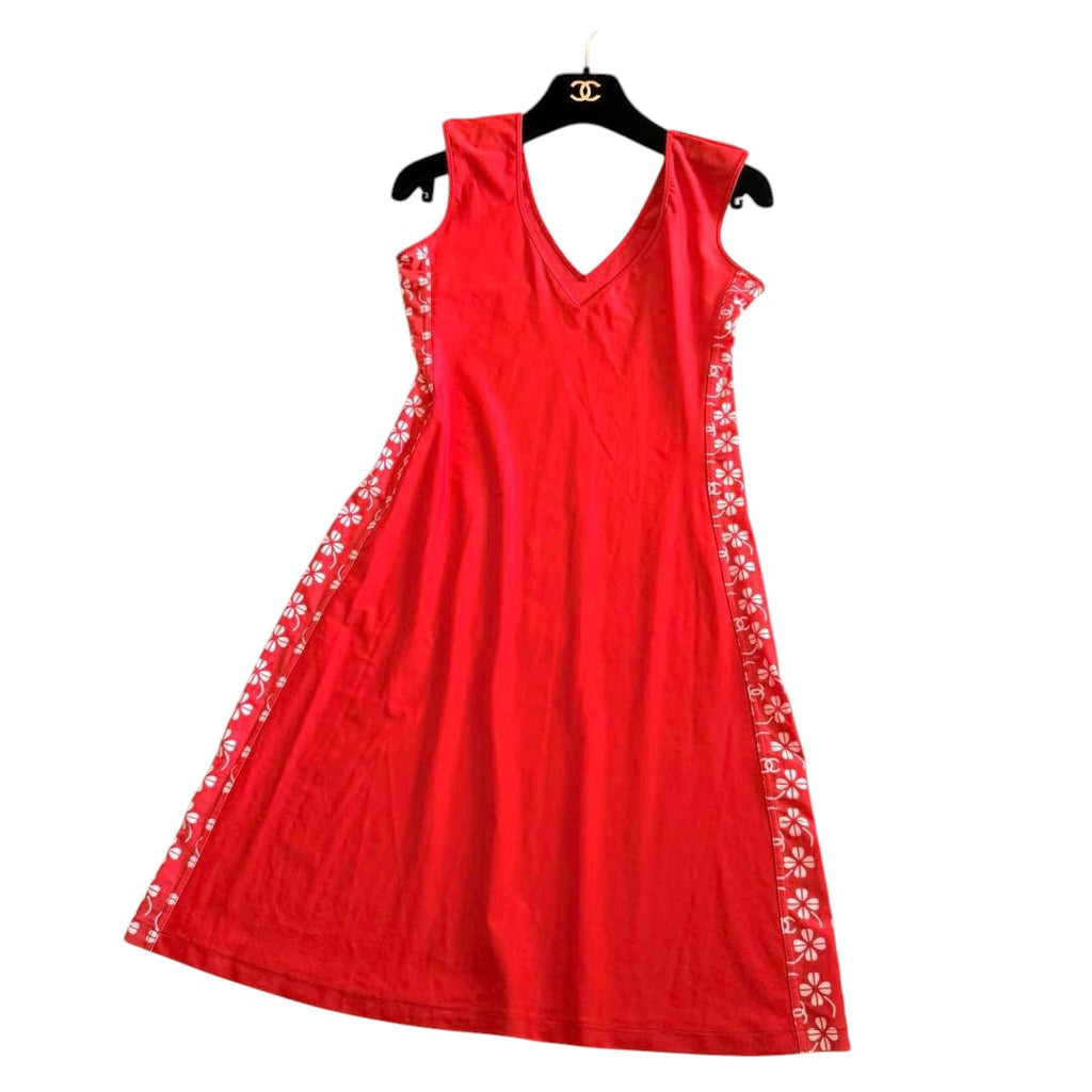 Chanel 01P One-Piece Dress CC Mark Clover Size 38