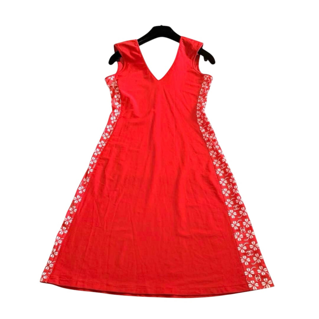Chanel 01P One-Piece Dress CC Mark Clover Size 38