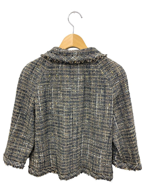 Chanel 05A Tweed Jacket Grey Size 38