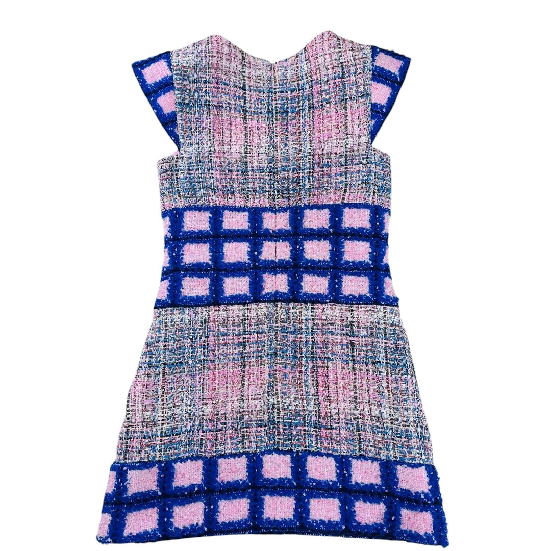 Chanel 2018 Tweed Dress CC Logo Hardware Size 38