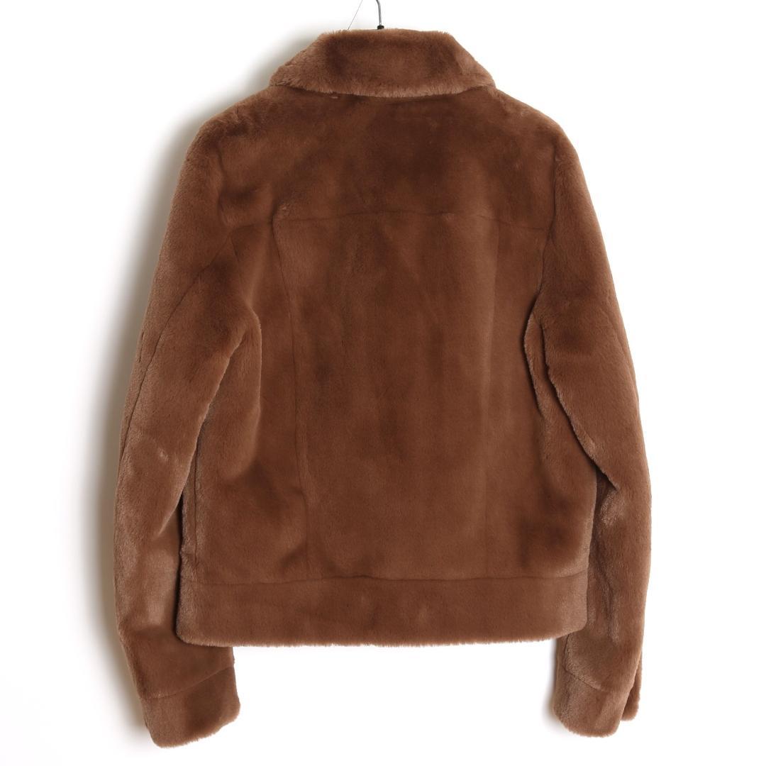 NWT SAINT LAURENT PARIS Faux Fur Jacket Size 42