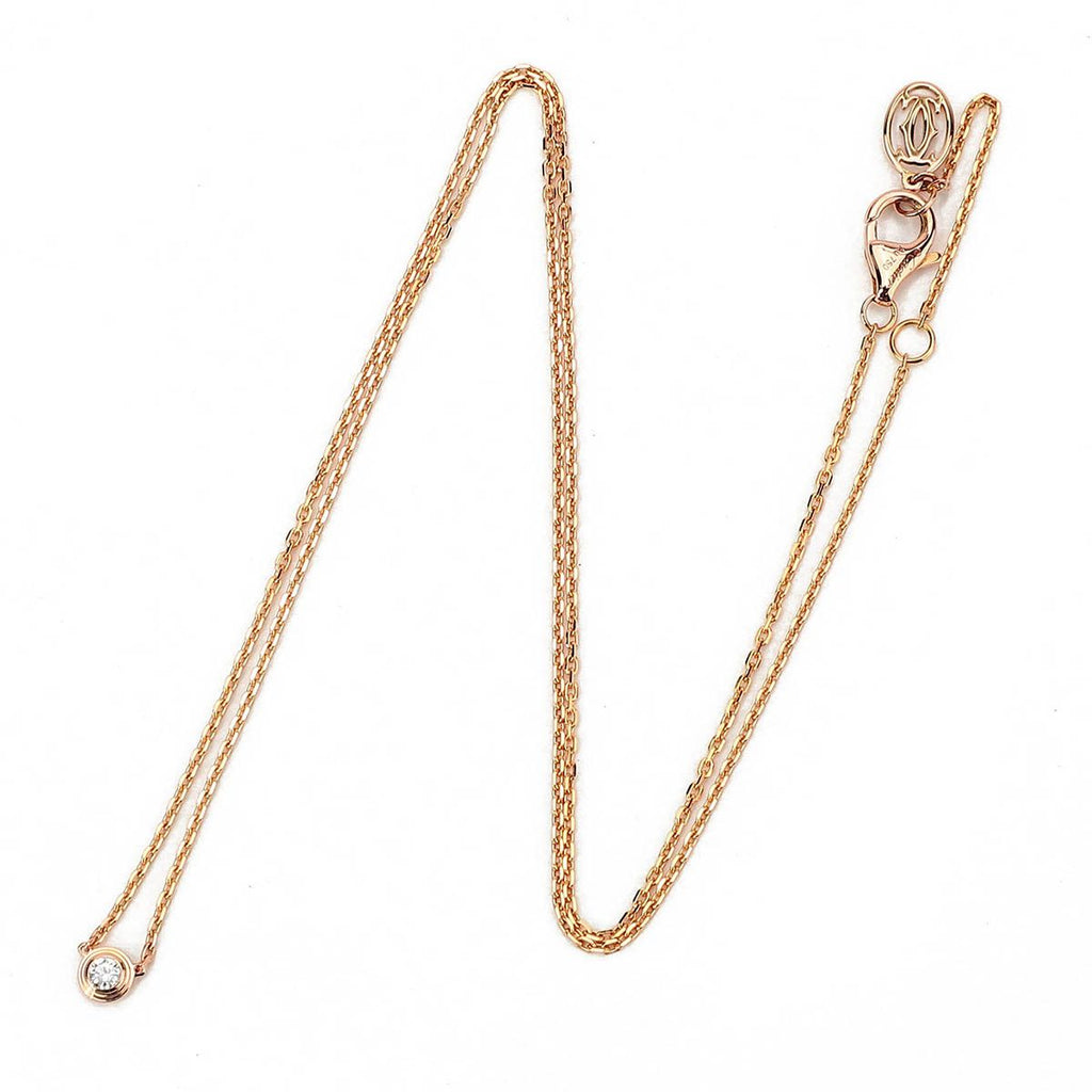 Cartier D'Amour Necklace XS K18 Pink Gold Diamond
