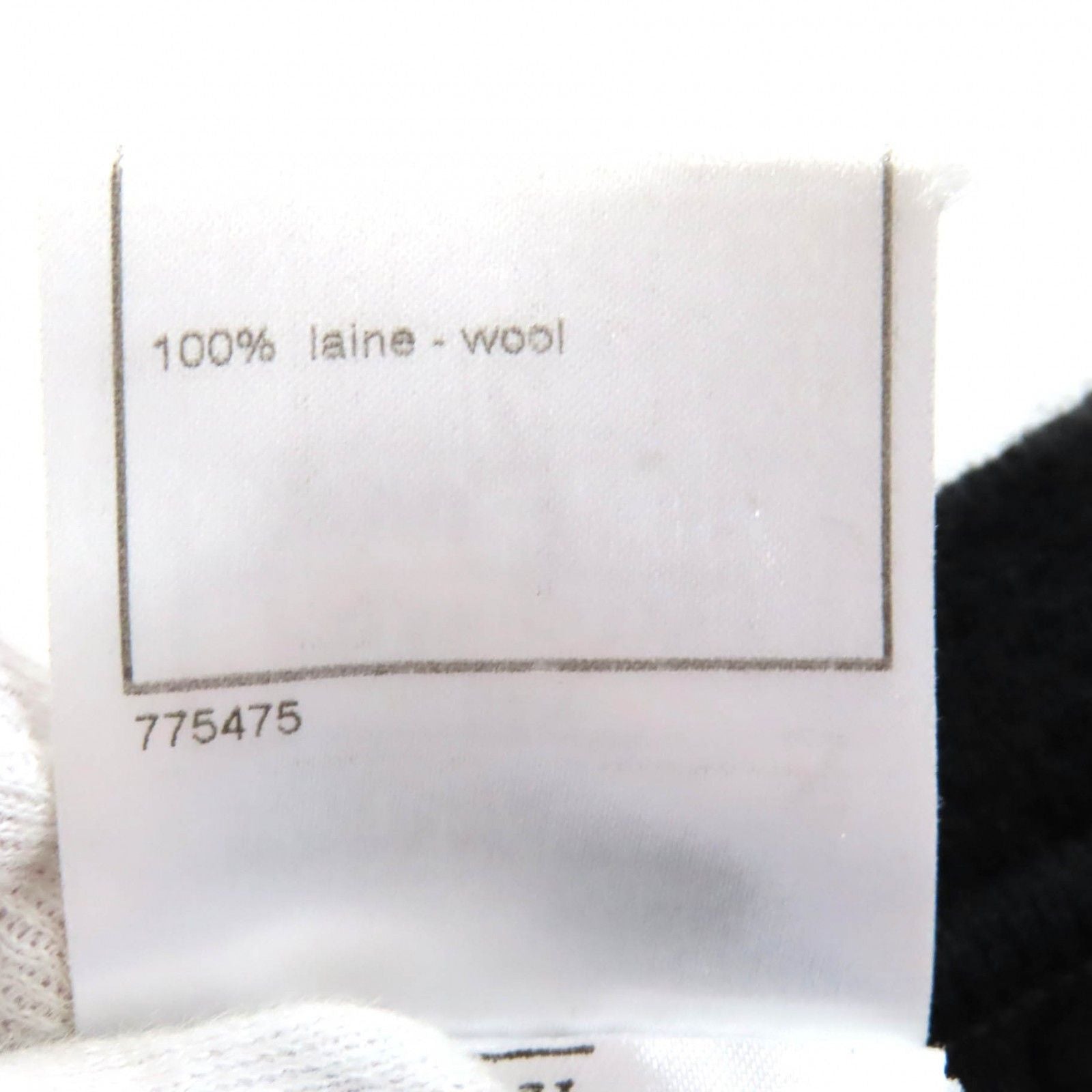 CHANEL P31446 07A 100% Wool CC Logo Hardware Sleeveless Knit Dress Black Size 34 Made in France