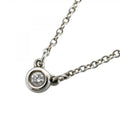 Tiffany & Co. By the Yard Necklace 1PD Diamond Silver 925