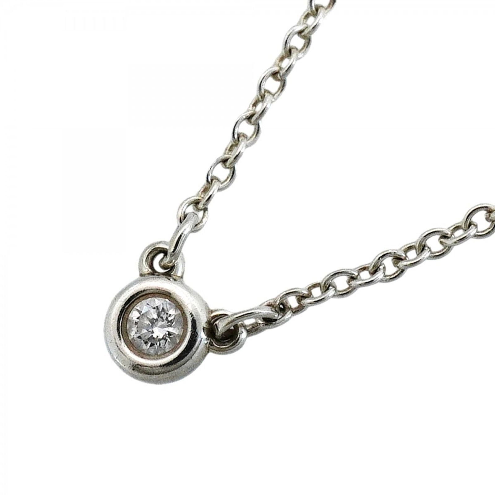 Tiffany & Co. By the Yard Necklace 1PD Diamond Silver 925