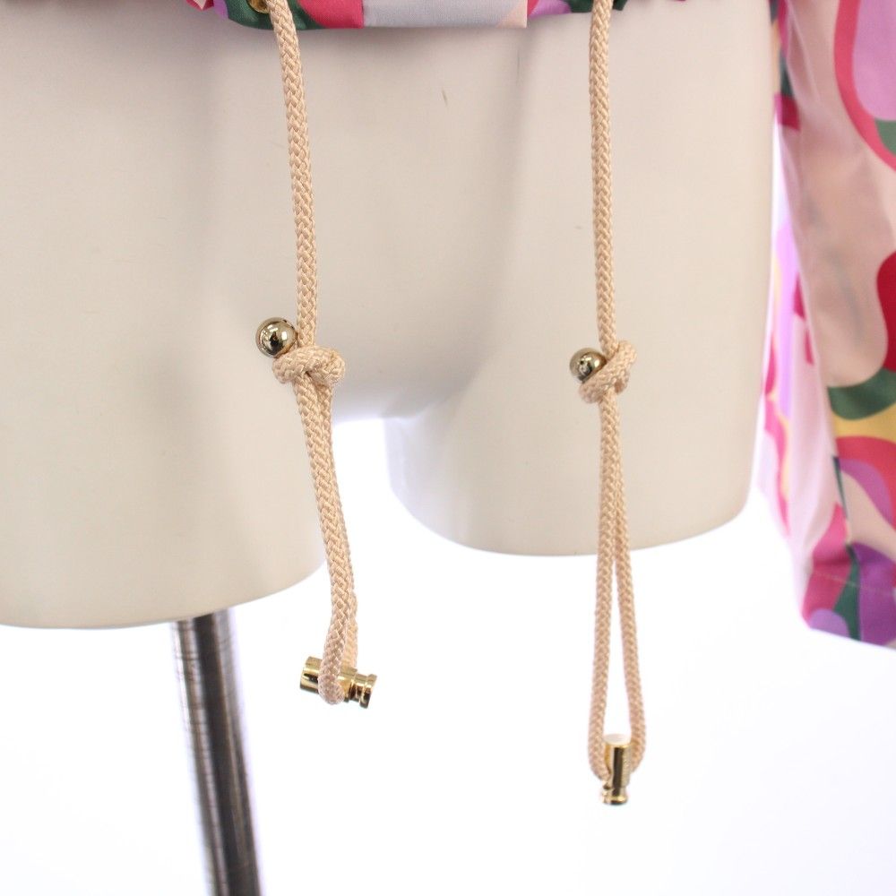CHANEL 21AW Silk Windbreaker Mountain Parka Jacket Multicolour Size 38