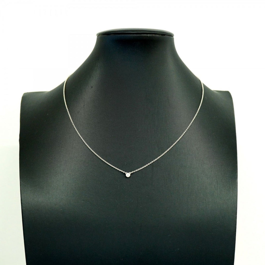 Tiffany & Co. By the Yard Necklace 1PD Diamond Silver 925