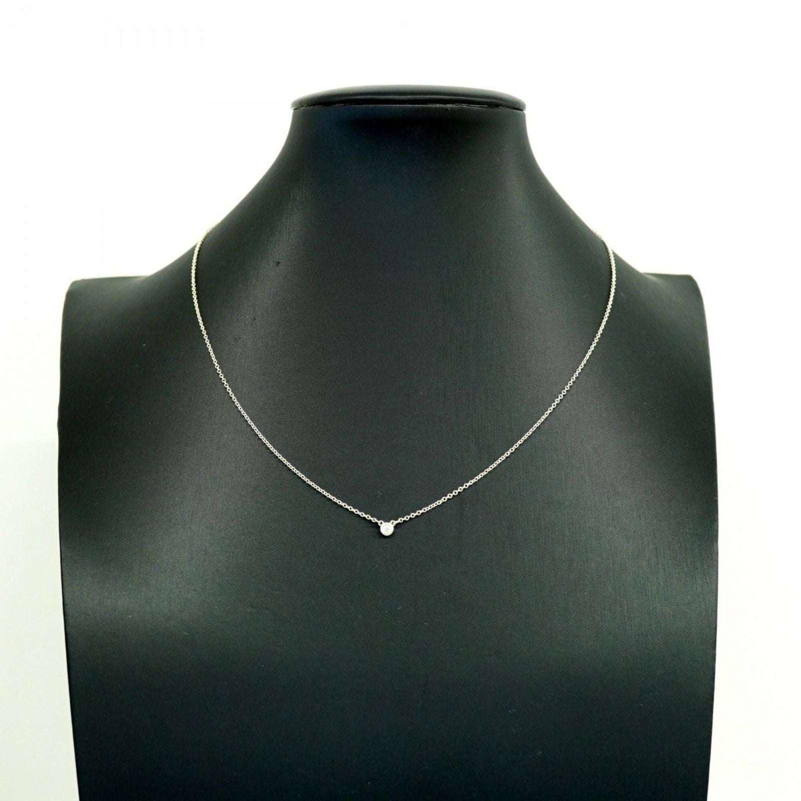Tiffany & Co. By the Yard Necklace 1PD Diamond Silver 925