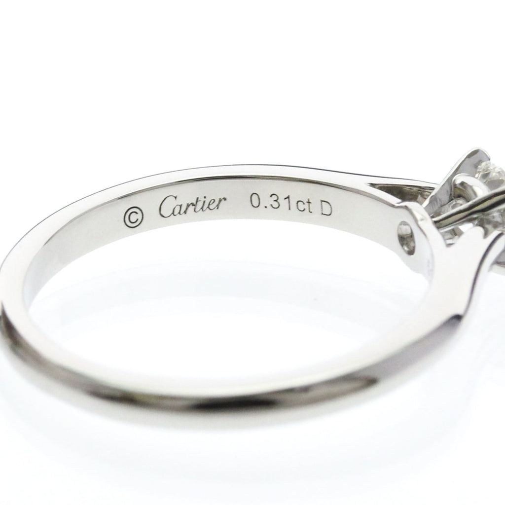 Cartier 1895 Solitaire Ring Platinum Diamond 0.31ct