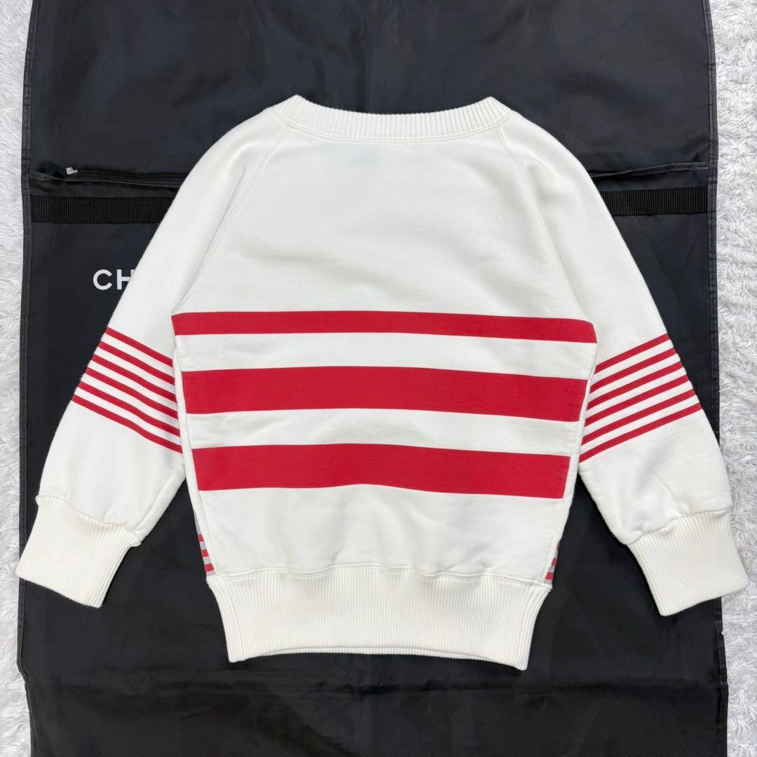 CHANEL Mademoiselle Print Border Sweatshirt Size 38