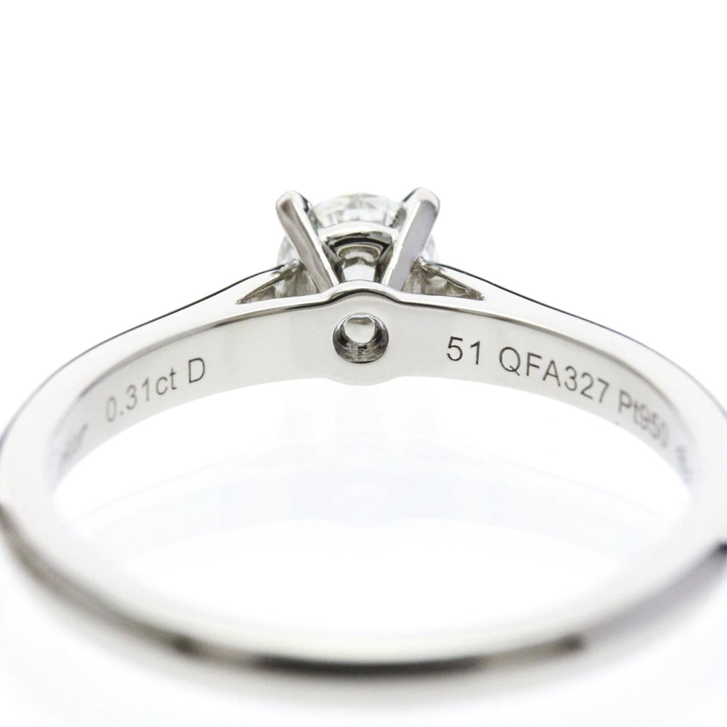 Cartier 1895 Solitaire Ring Platinum Diamond 0.31ct