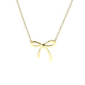 Tiffany & Co. Bow Necklace K18 Yellow Gold