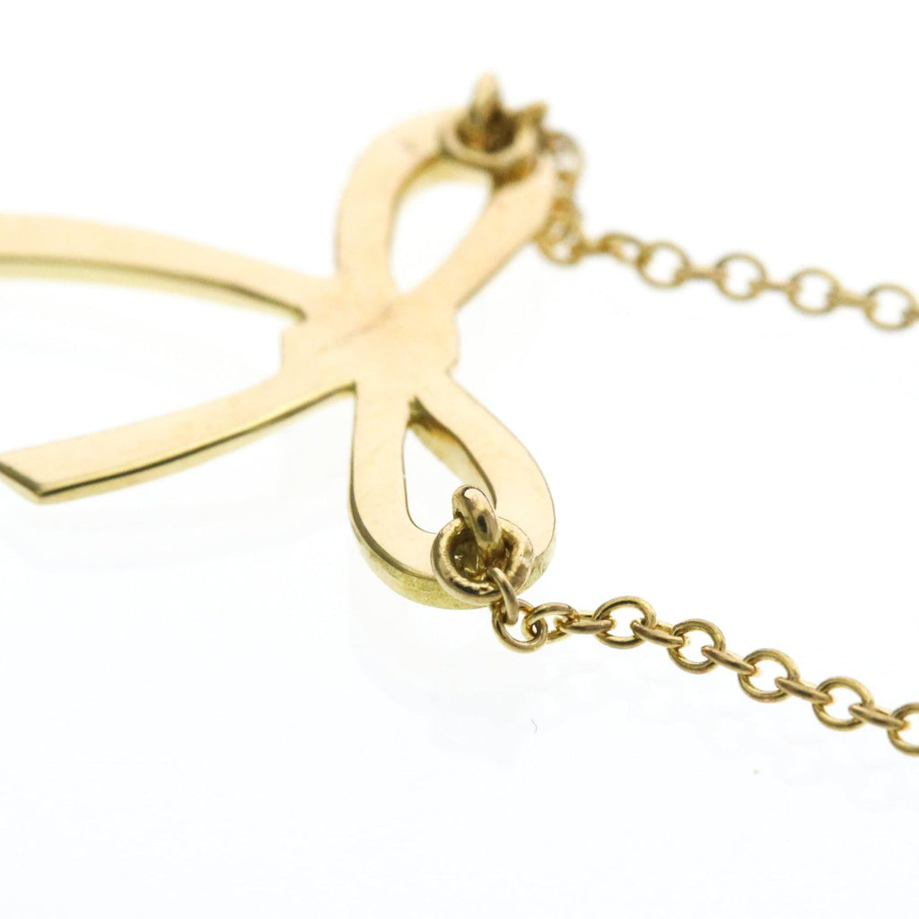 Tiffany & Co. Bow Necklace K18 Yellow Gold