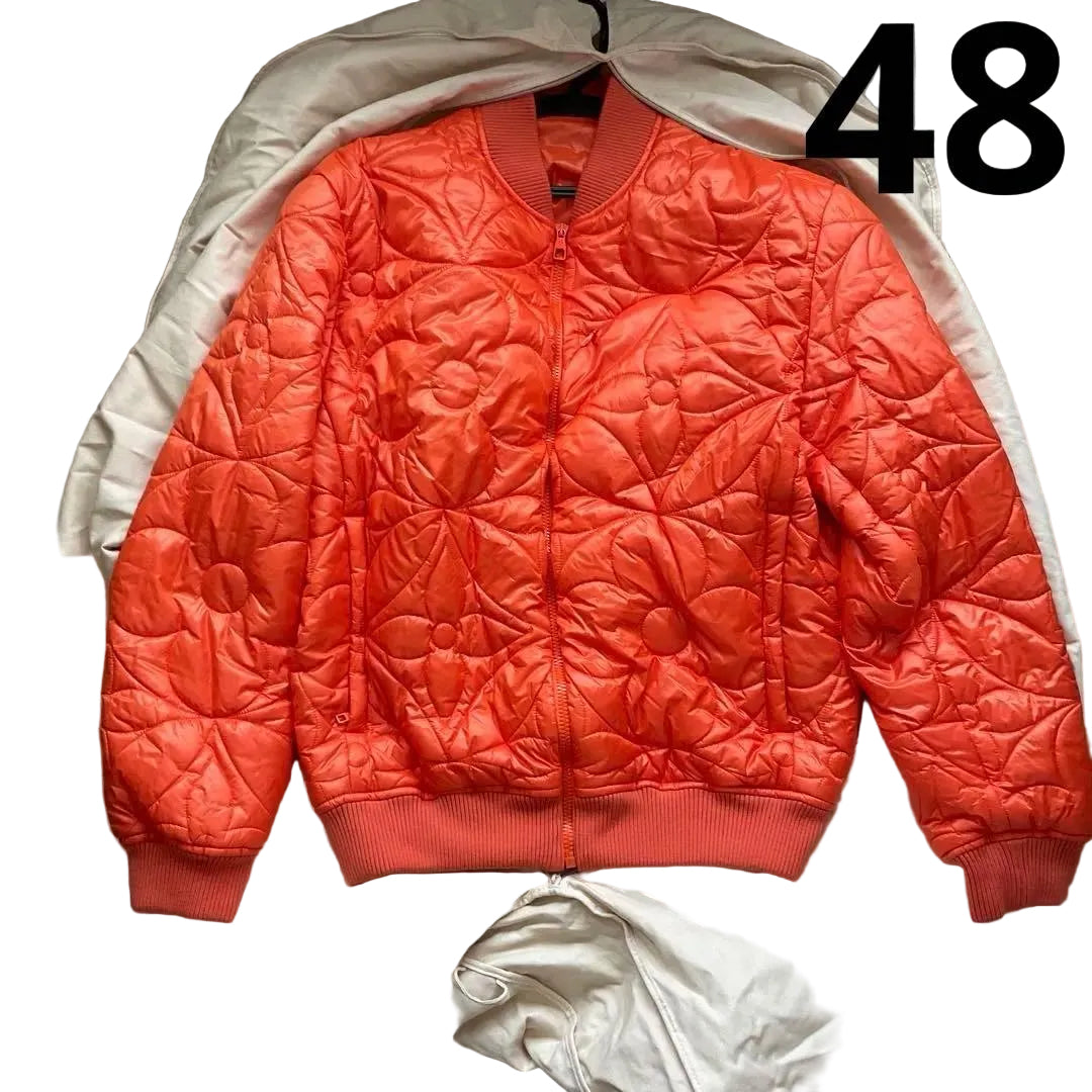 Louis Vuitton Monogram Flower Quilted Blouson Jacket Size 48