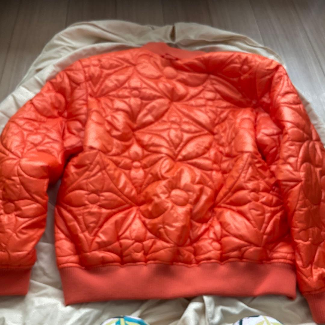 Louis Vuitton Monogram Flower Quilted Blouson Jacket Size 48