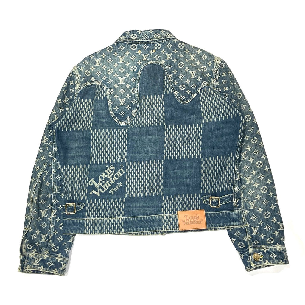 Louis Vuitton Giant Damier Monogram x NIGO Denim Jacket Size 48