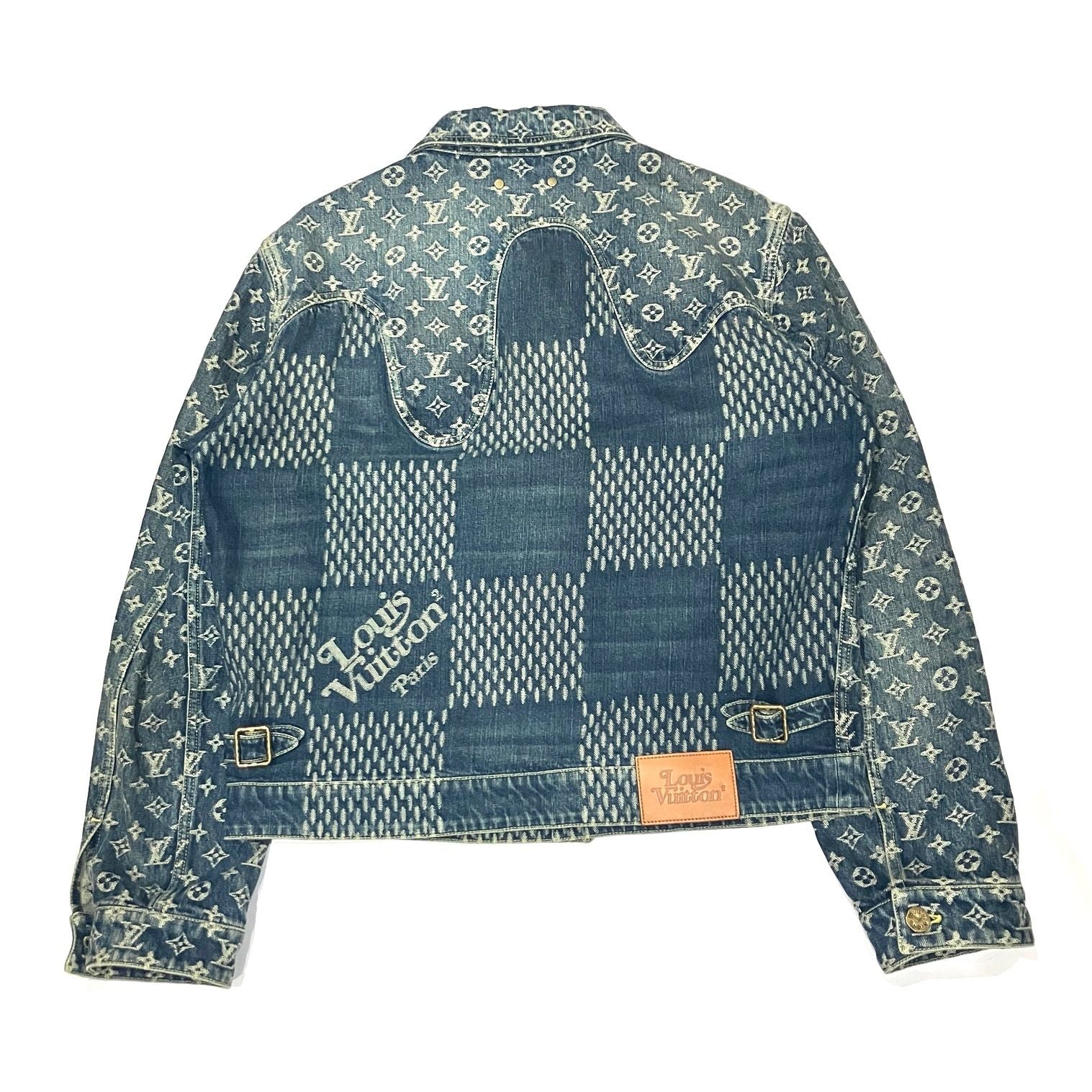 Louis Vuitton Giant Damier Monogram x NIGO Denim Jacket Size 48