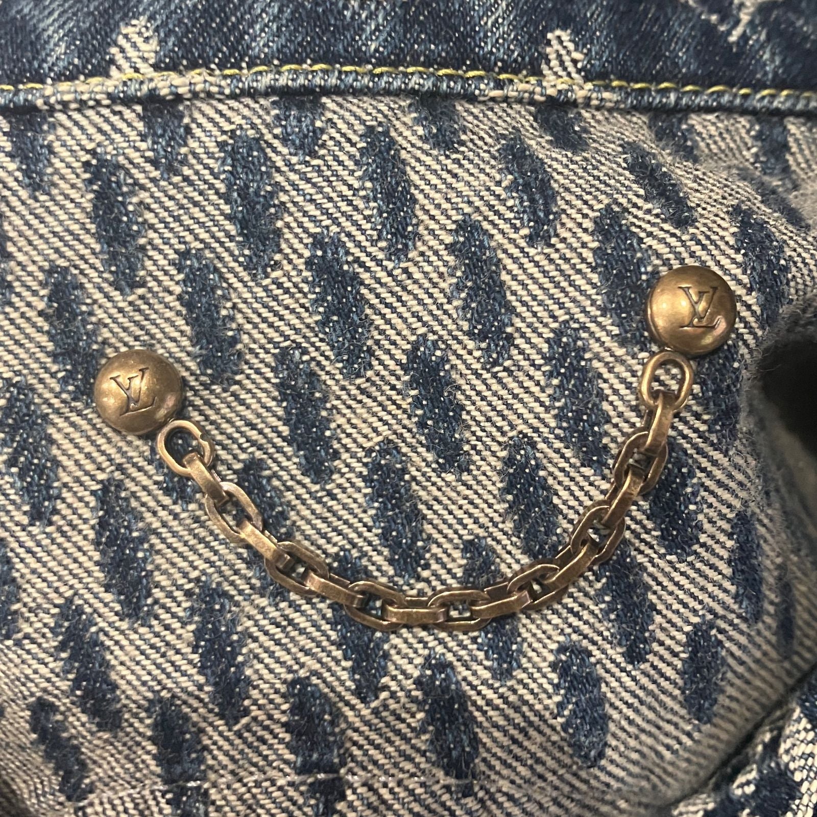 Louis Vuitton Giant Damier Monogram x NIGO Denim Jacket Size 48