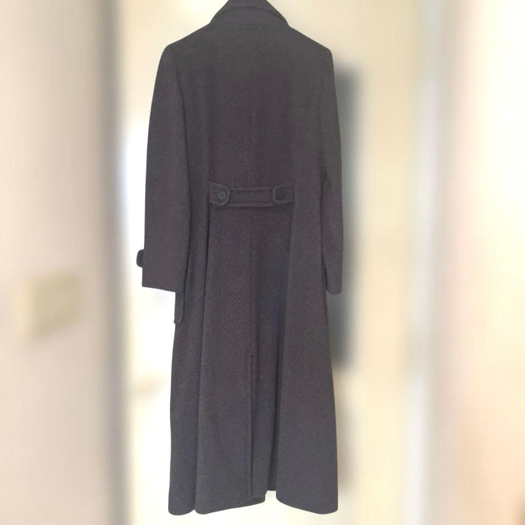 CHANEL Cashmere Blend Tweed Long Coat