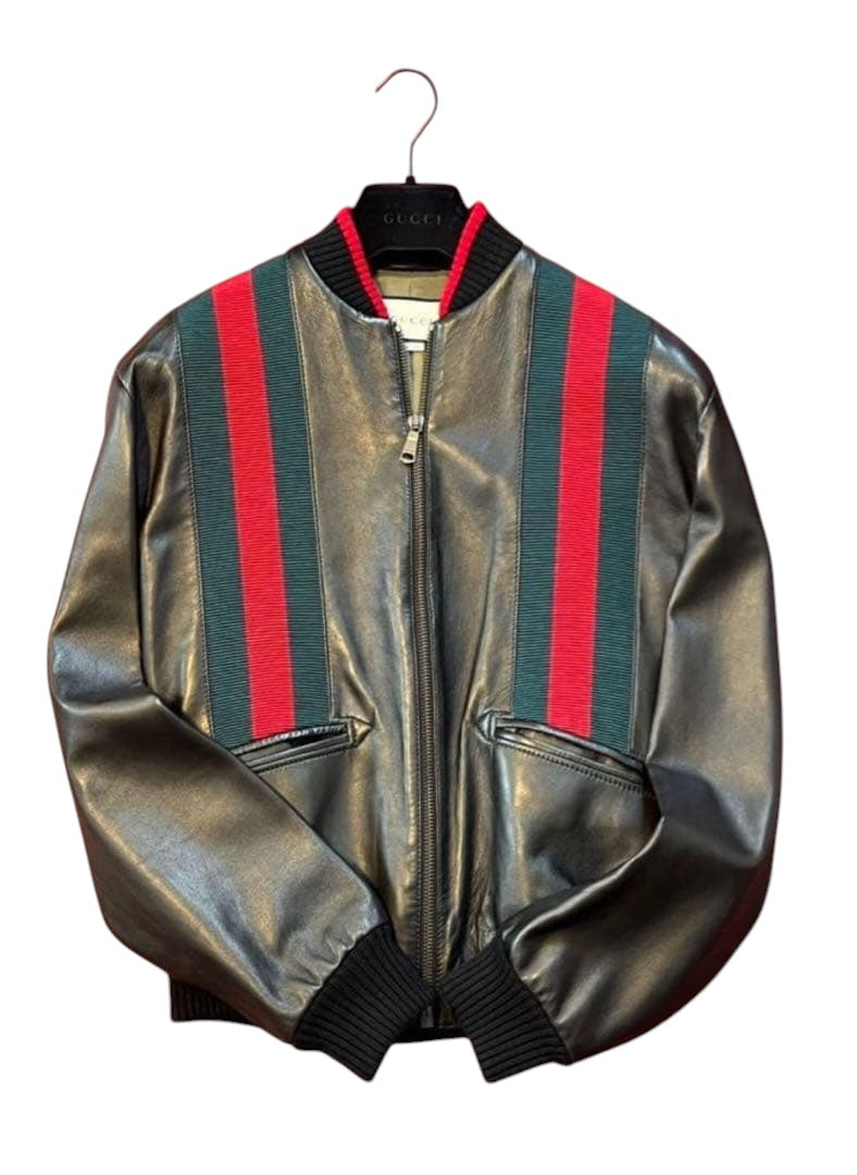 Gucci Sherry Line Leather Jacket
