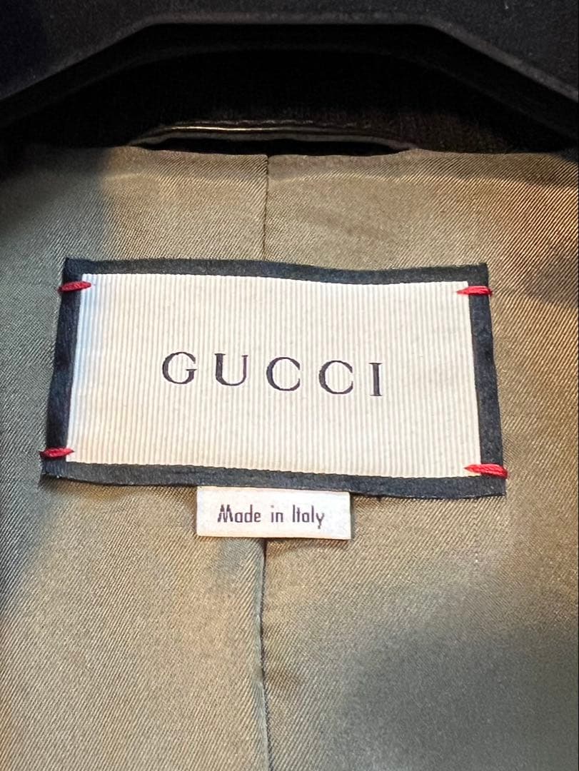 Gucci Sherry Line Leather Jacket