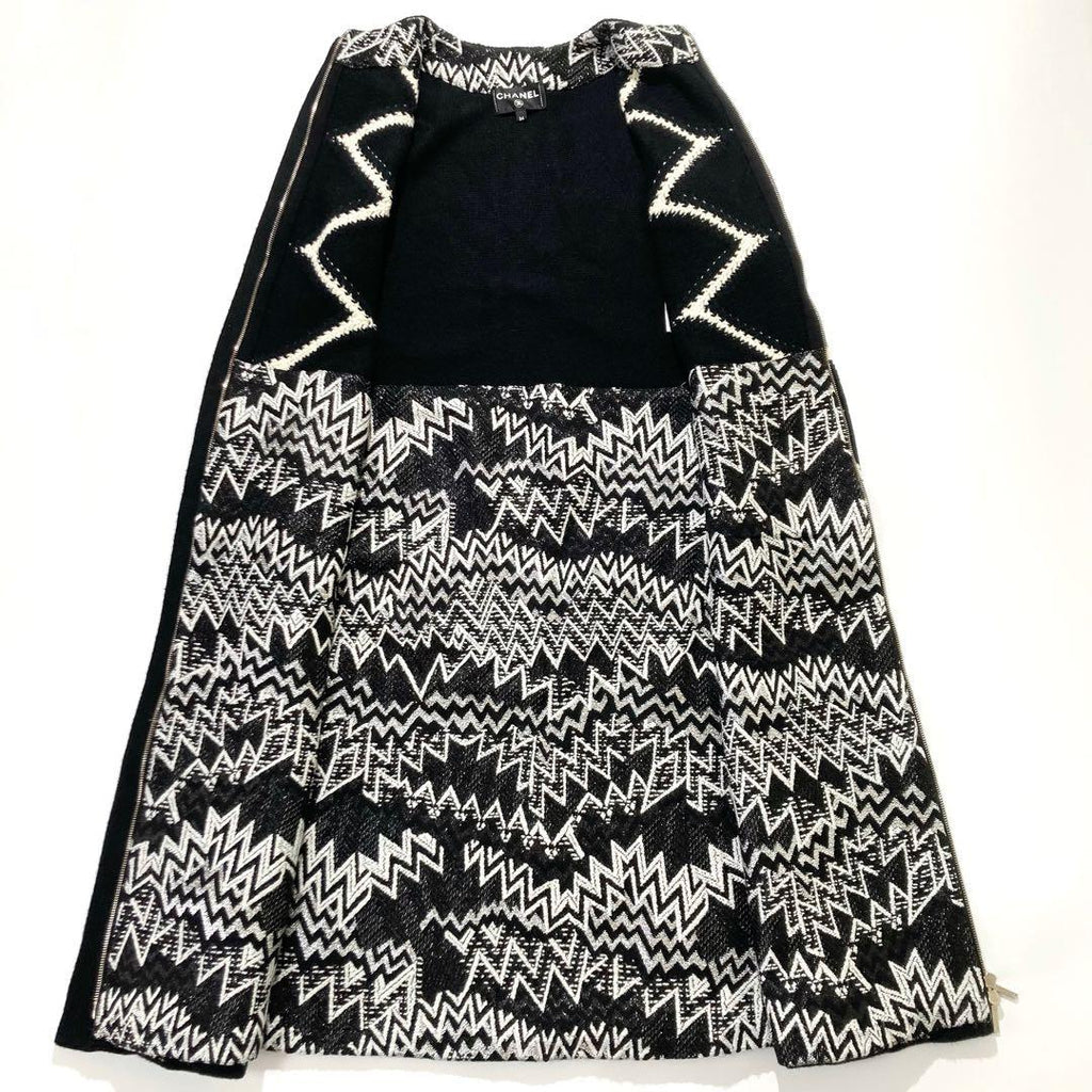 CHANEL CC Logo Cashmere Knit Long Coat Size 34 (XS)
